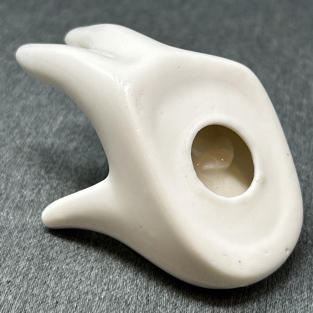 Small Ceramic Hand Figure Ring Holder Vanity Decor Sensual Trinket Dish - Picture 7 of 7